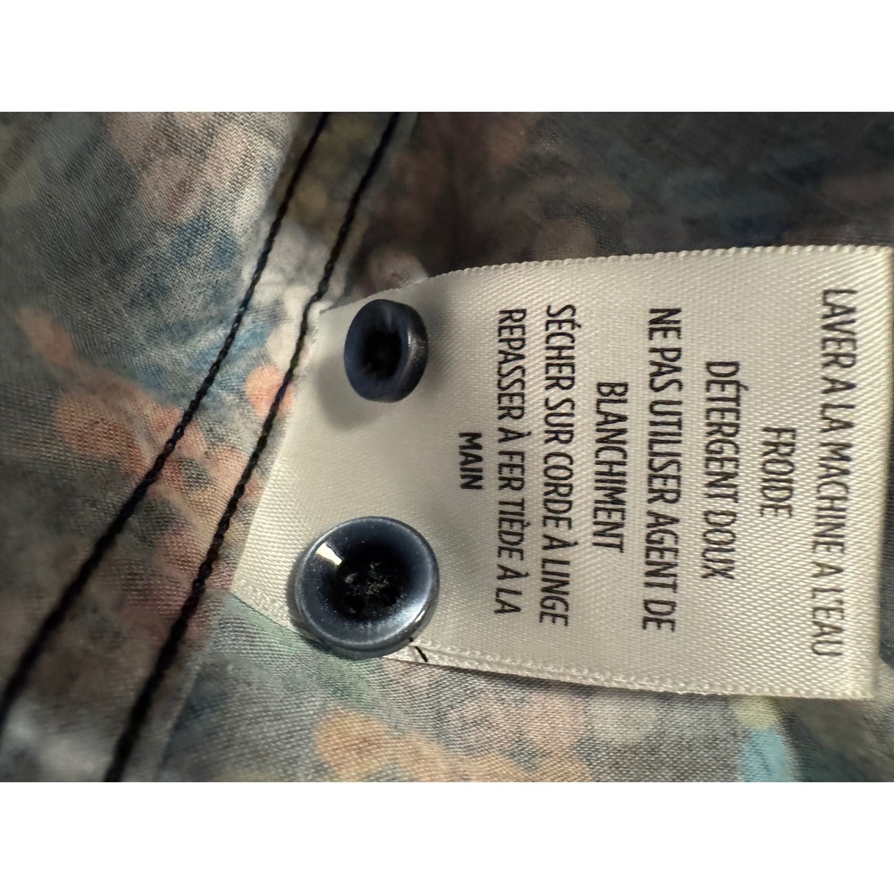 Robert Graham Shirt 1XL Flip Cuff Multicolor Abstract Dot Cotton Button Front - Picture 11 of 12